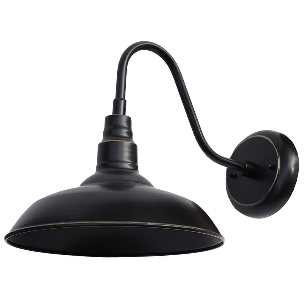 Xander 1-Light Imperial Black Wall Sconce with Dimmable;Rust Resistant