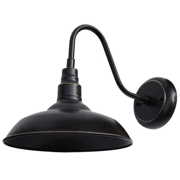 Unbranded Xander 1-Light Imperial Black Wall Sconce with Dimmable;Rust Resistant