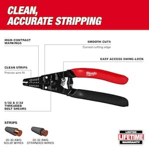 20-32 AWG Low Voltage Wire Stripper/Cutter with Dipped Grip