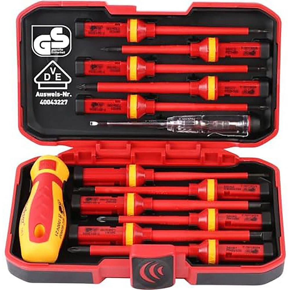 YICHUHAOXI 1000V Series 5 in. Shank 13 Bit Red Insulated