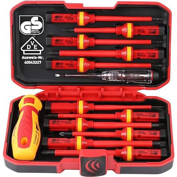 YICHUHAOXI 1000V Series 5 in. Shank 13 Bit Red Insulated