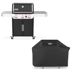 Genesis® E-325s Propane Gas Grill, Black with Premium Cover Included