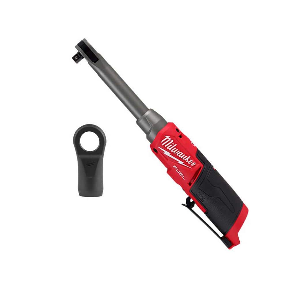 Milwaukee M12 FUEL 12V Lithium-Ion Brushless Cordless 3/8 in. Extended  Reach High Speed Ratchet with Protective Rubber Boot 2569-20-49-16-2569  The Home Depot