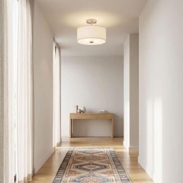 Savoy House Meridian 13 in. W x 10 in. H 2-Light Brushed Nickel