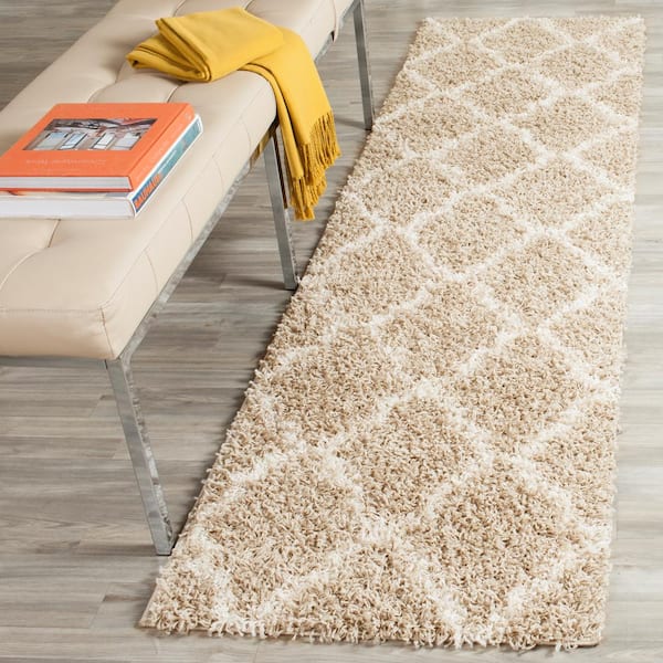 Townsend 2 ft. x 14 ft. Beige/Ivory Geometric Runner Rug