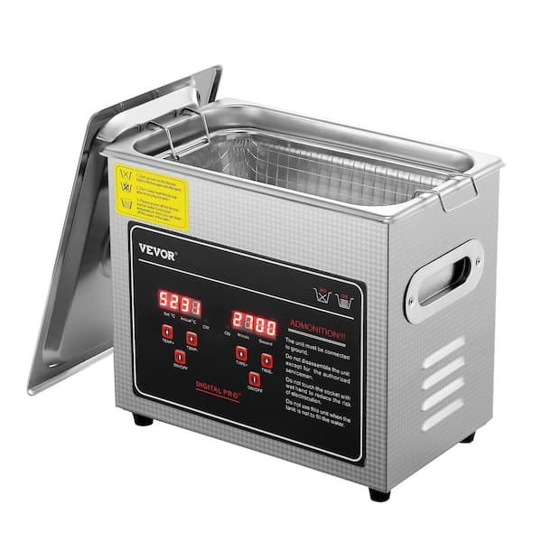 SKYSHALO Ultrasonic Machine with Digital Timer & Heater, Professional Ultra Sonic Jewelry Cleaner 3L