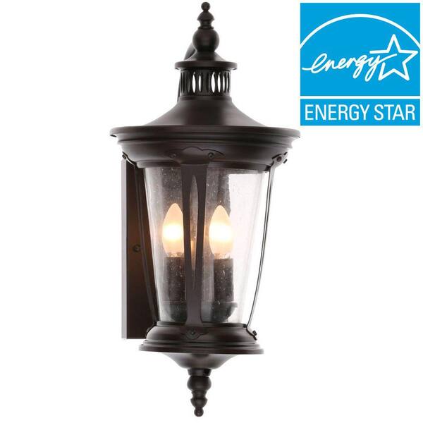 World Imports North Hampton 2-Light Old Bronze Outdoor Wall Lantern