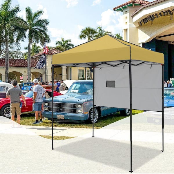 EAGLE PEAK 6 ft. x 4 ft. Instant Pop Up Canopy with Sun Wall E24HW