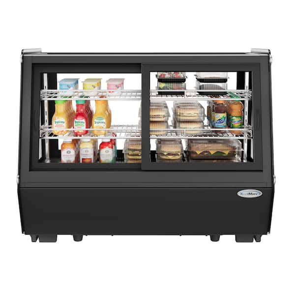 Koolmore 35 in. Self-Service Countertop Display Refrigerator, 12 cu. ft. in Black