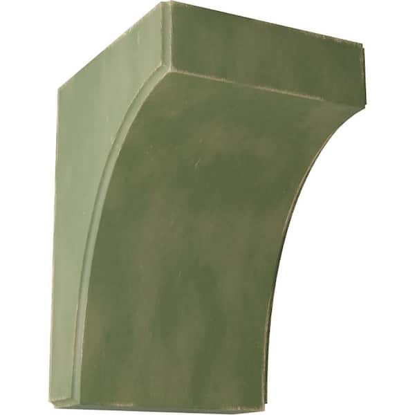 Ekena Millwork 5-1/4 in. x 8 in. x 6 in. Restoration Green Clarksville Wood Vintage Decor Bracket