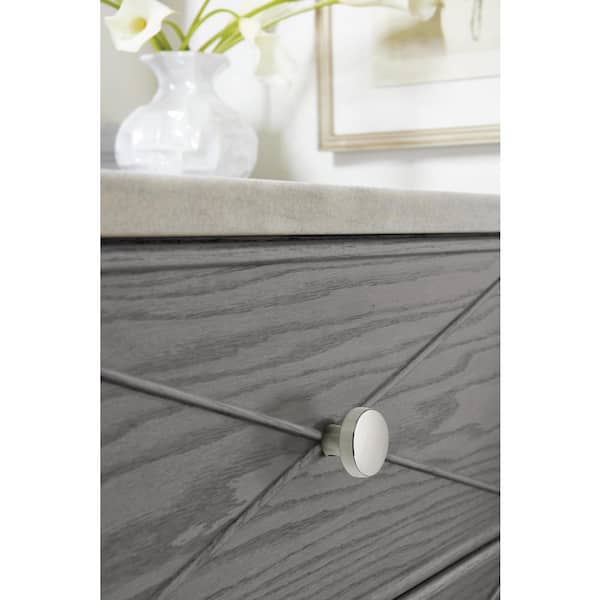 Blackrock 1-5/8 in. (41mm) Modern Polished Nickel Round Cabinet Knob