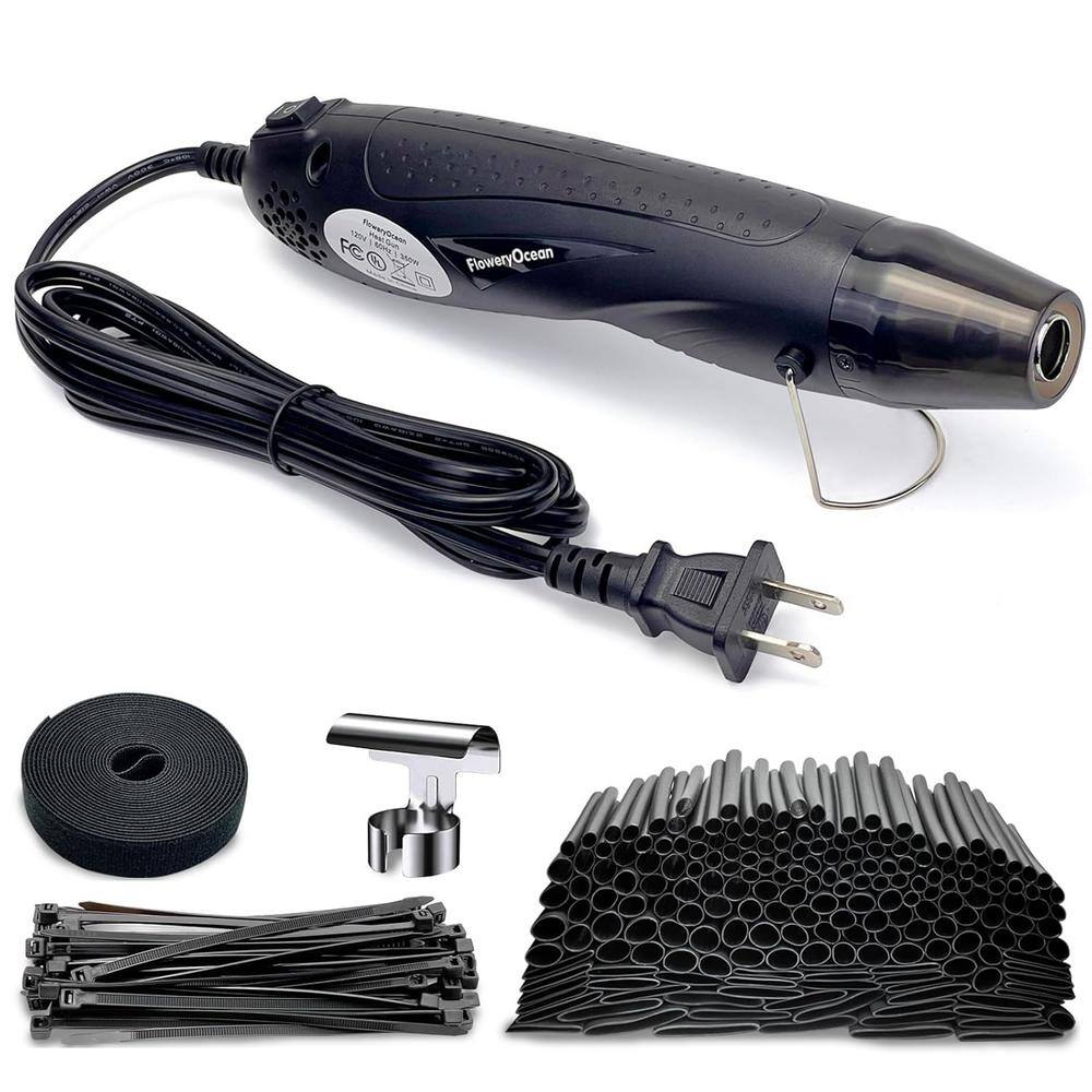 195 PiecesMarine Grade Waterproof Heat Shrink Tubing, 4:1 Ratio Adhesive Lined with 350W Mini Heat Gun and Cable Ties price history on PriceWatchPro