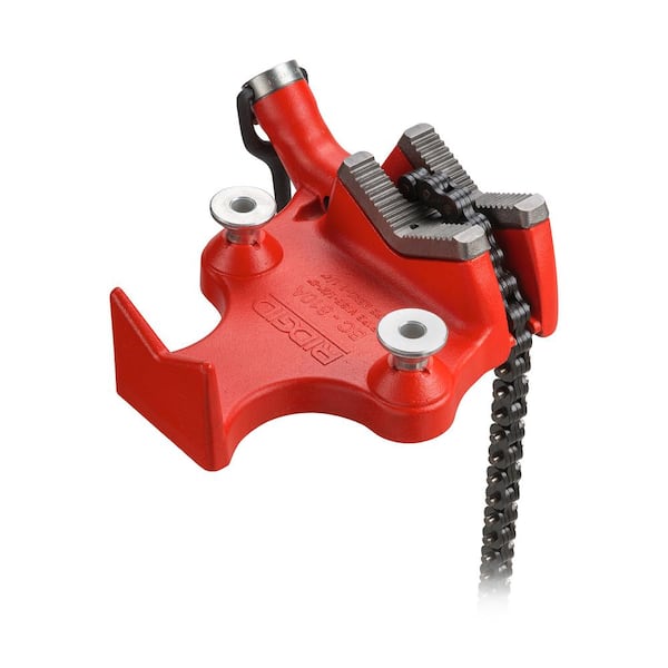 RIDGID 1/8 in. to 8 in. Pipe Capacity, Top-Screw Bench Chain Vise Model BC810A (Includes Pipe Rest & Bender)