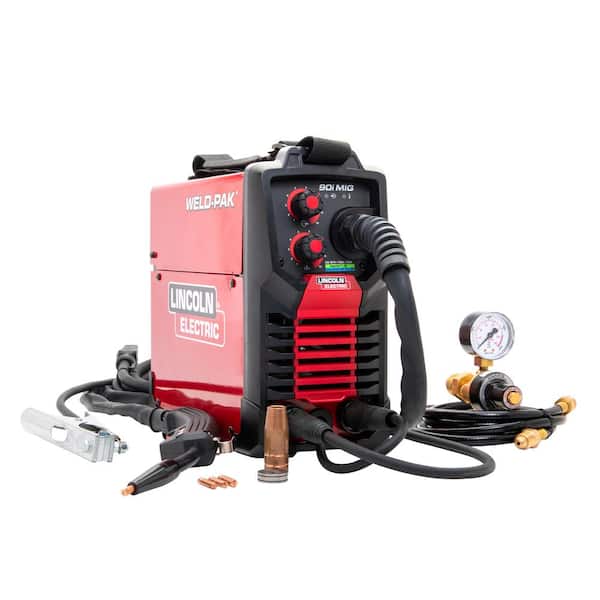 Lincoln Electric WELD-PAK 90i MIG and Flux-Cored Wire Feeder Welder with Gas Regulator