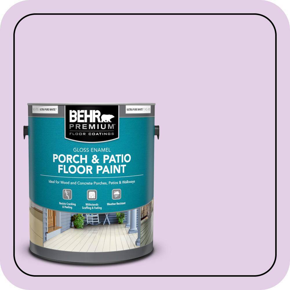 BEHR PREMIUM 1 gal. #P100-2 Sweet Romance Gloss Enamel Interior/Exterior Porch and Patio Floor Paint