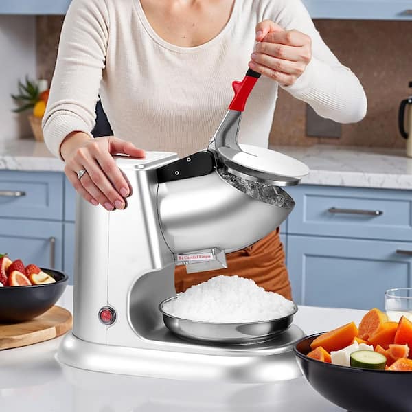SKYSHALO Ice Crusher Machine for Home Use, 220 lbs. /hr, 4-Blade
