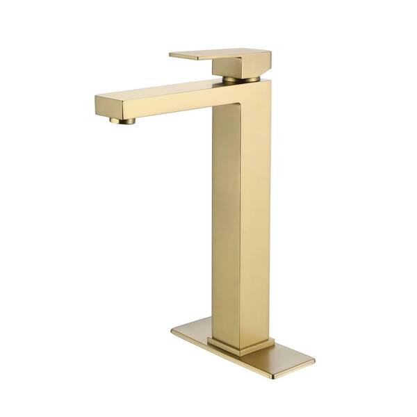 WANMAI SingleHandle DeckMount Roman Tub Faucet with Deckplate Single
