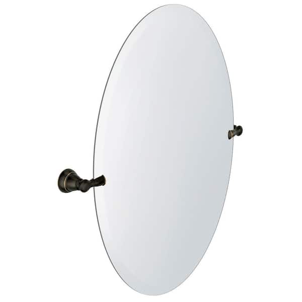 Frameless Pivoting Single Wall Mirror, Moen Banbury Mirror Installation