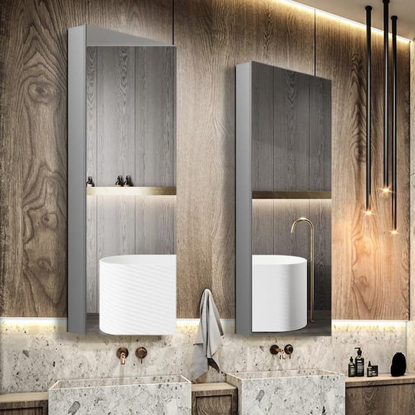 Jensen Ultra 15-in x 36-in Rectangle Recessed Mirrored Medicine Cabinet Jensen Ultra 15-in x 36-in Rectangle Recessed Mirrored Medicine Cabinet