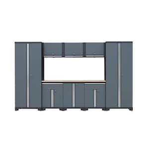 Classic 9-Piece 24-Gauge Steel Garage Storage System in Gray (130 in. W x 76 in. H x 19 in. D)