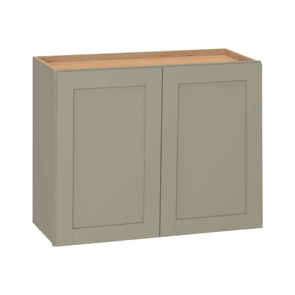 Hampton Bay Westfield Dusk Gray Shaker Stock Assembled Wall Kitchen Cabinet (30 in. W x 12 in. D x 24 in. H)
