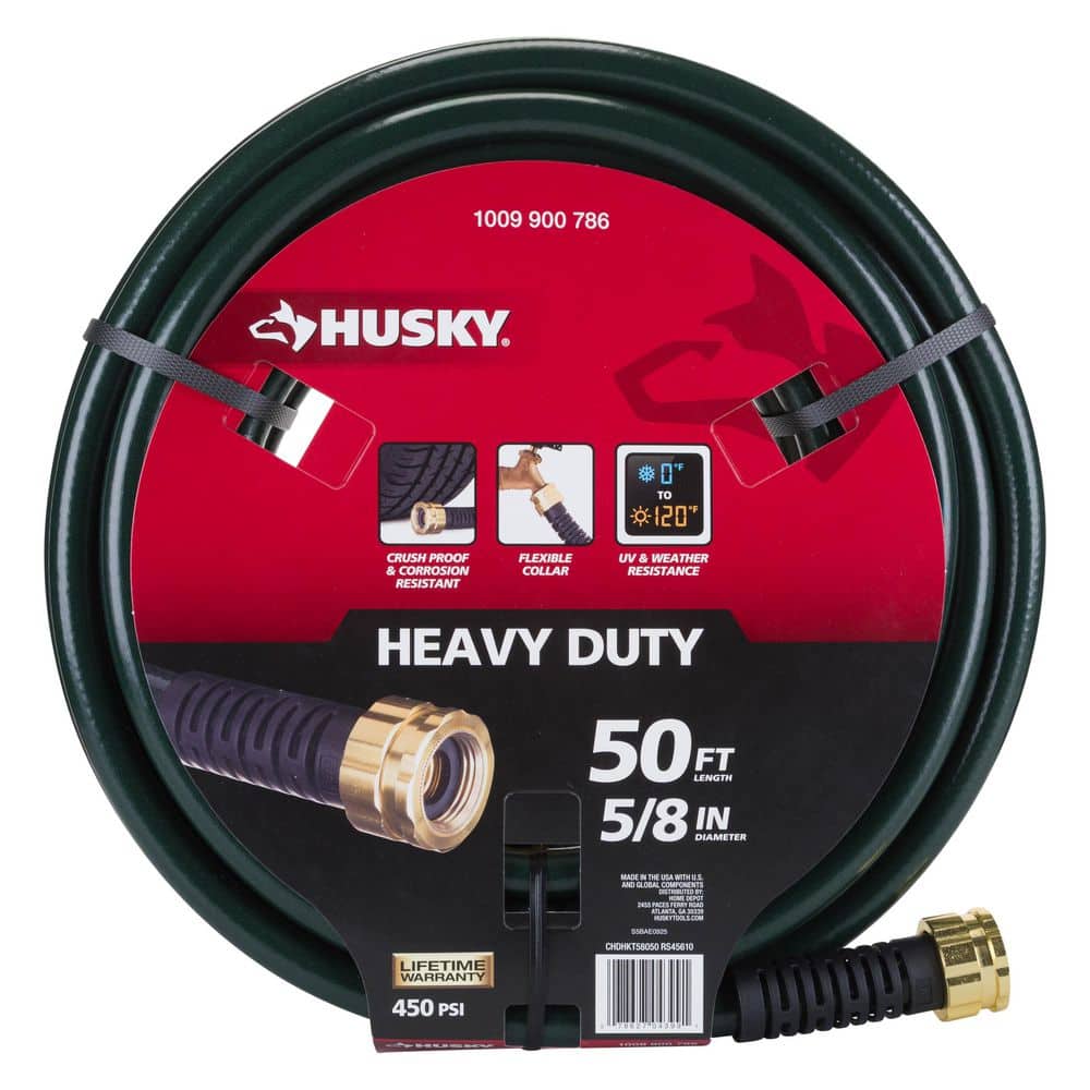 Husky 5/8 in. x 50 ft. Heavy-Duty Hose CHDHKT58050 - The Home Depot