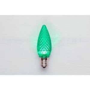25 Pack C9 Green LED Commercial Bulbs