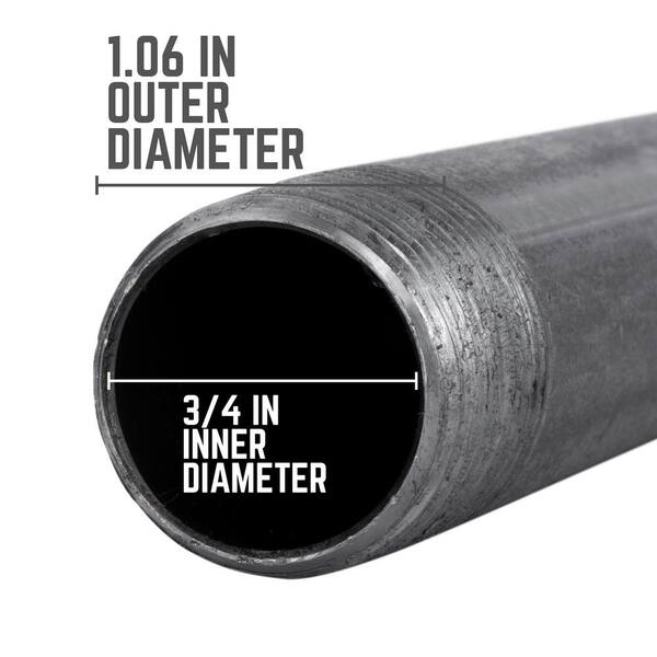 SM 4 X 4 Welded Black Steel Pipe Nipple – S/40 A53, NPT TBE, N2130611