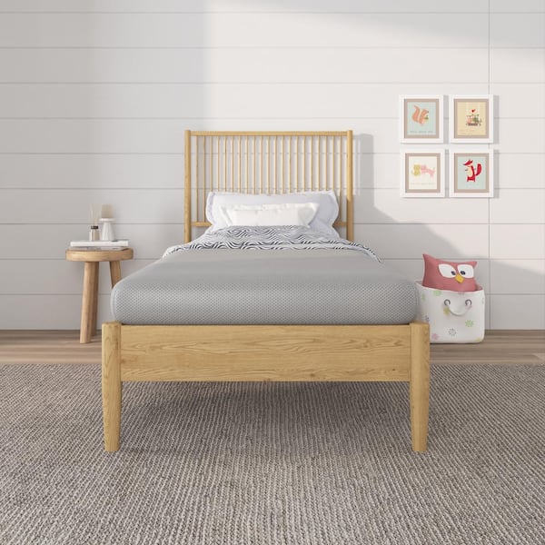 NapQueen Twin Medium Memory Foam Mattress 5 in. Bed-in-a-Box Gray ...