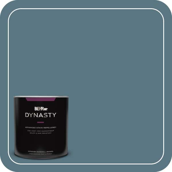BEHR DYNASTY 1 qt. #MQ5-26 Hampton Surf One-Coat Hide Eggshell Enamel Interior Stain-Blocking Paint & Primer