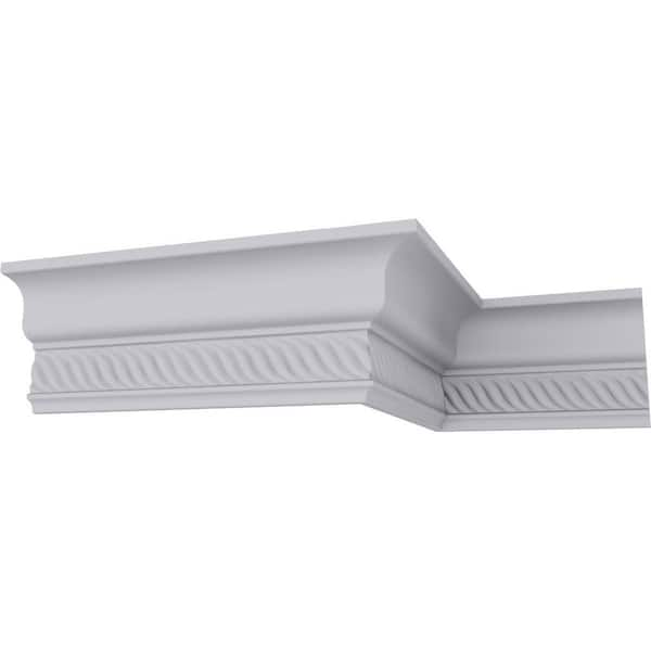 Ekena Millwork SAMPLE - 1-7/8 in. x 12 in. x 3-3/4 in. Polyurethane Alexandria Crown Moulding