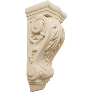 3-1/2 in. x 2-7/8 in. x 7-3/4 in. Lindenwood Small Farmingdale Acanthus Corbel