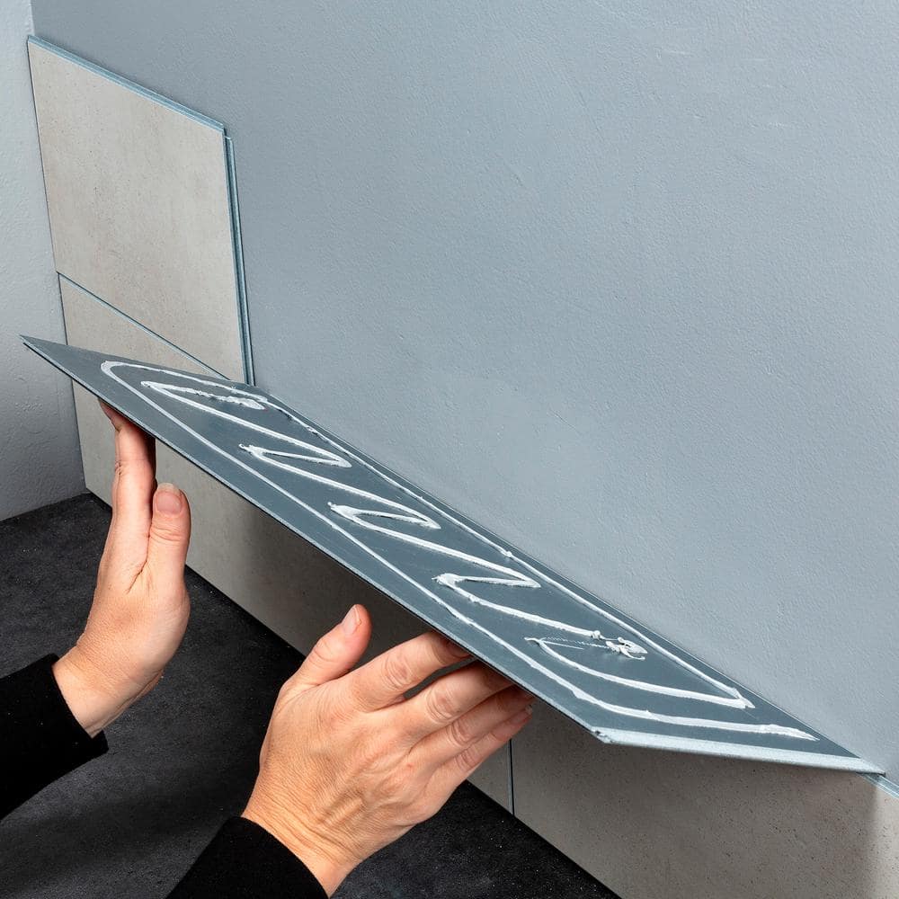 Palisade Wintry Mix Interlocking Vinyl Waterproof Wall Tiles