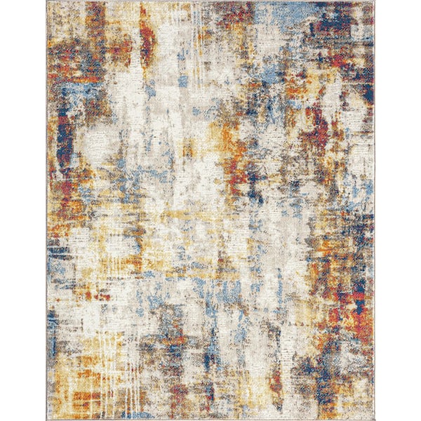 7 ft. x 9 ft. Multi Chelsea Abstract Indoor Area Rug