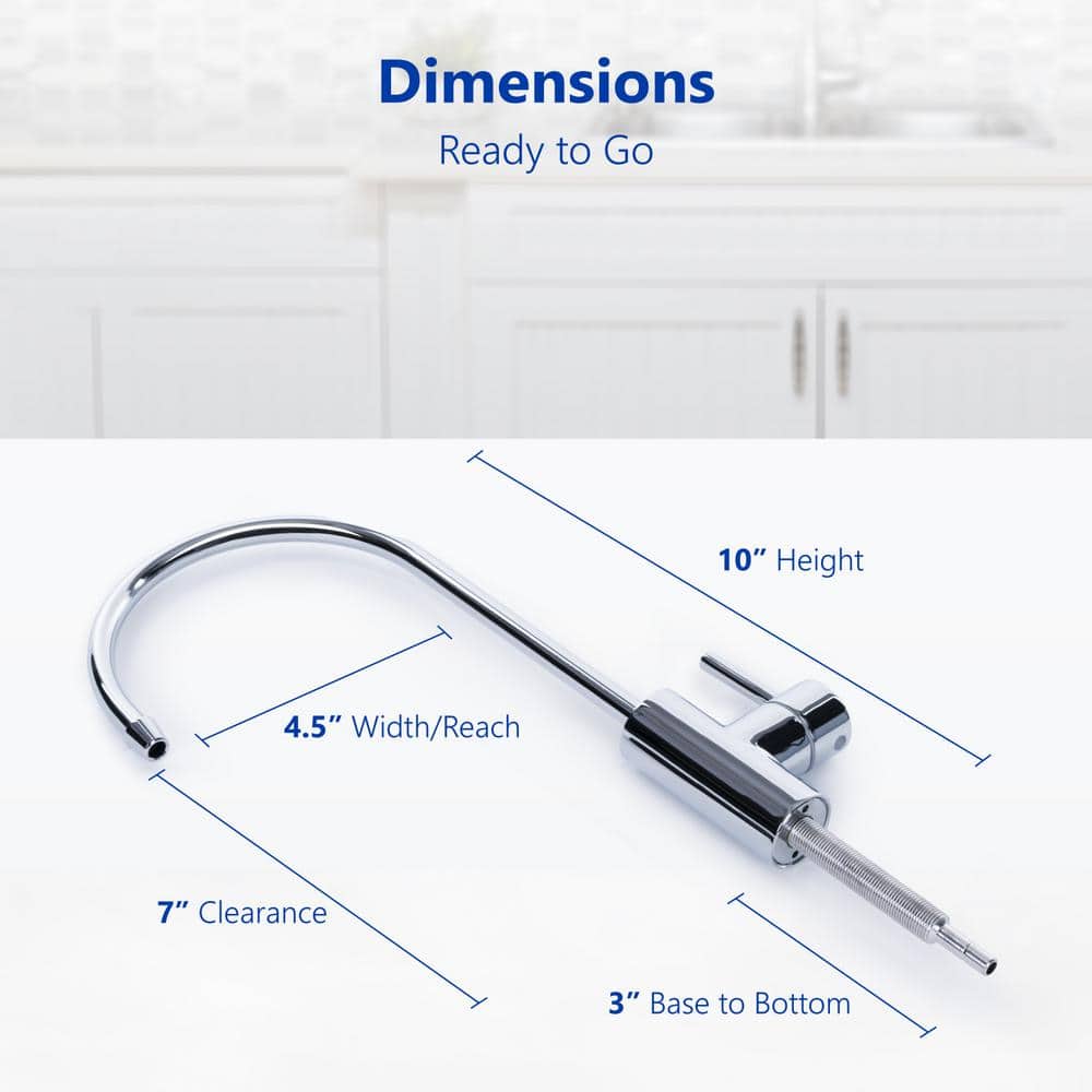 Modern Chrome High-Arc Drinking Water Faucet