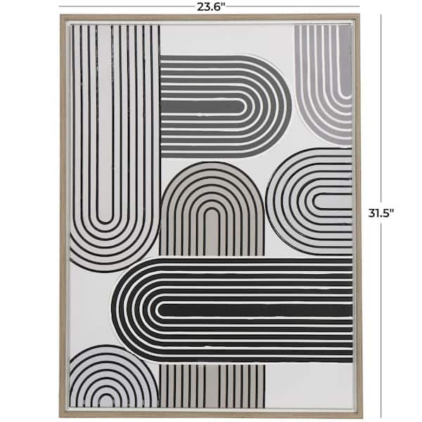Pegatinas vintage minimalista línea abstracta Art Decor, Retro