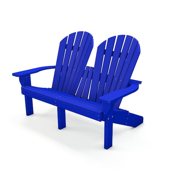 Frog Furnishings Riviera Adirondack Chair in Blue (Set of 1)