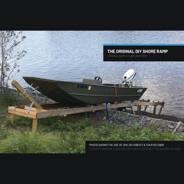 SHORE DOCKER 1200-lb. Capacity Boat Ramp Kit for Docking Boats or