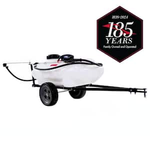 15 Gal. Tow Behind Lawn Sprayer with Self-Storing Design