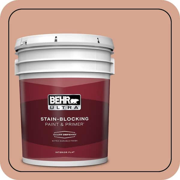 BEHR ULTRA 5 gal. #240E-3 Coronado Dunes Extra Durable Flat Interior Paint & Primer