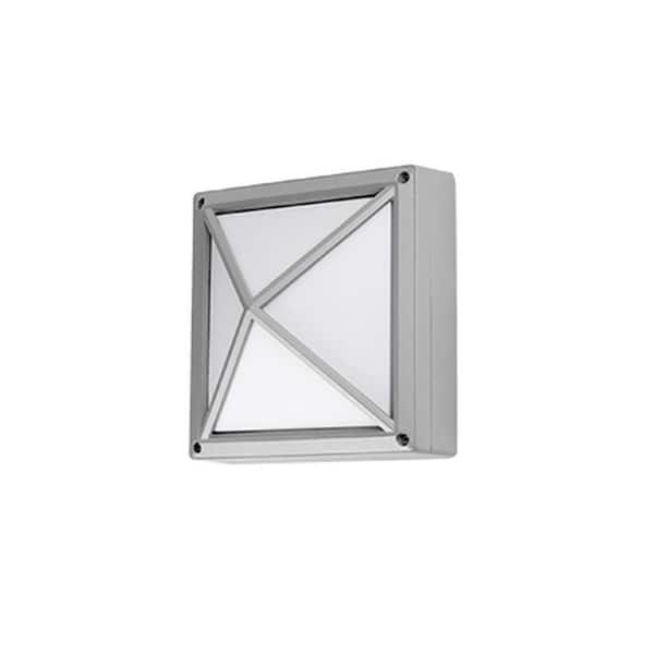 Radionic Hi Tech Oxford Gray Outdoor Integrated LED Wall Mount Sconce