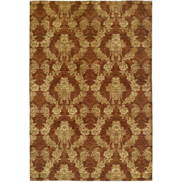 Kaleen Solomon 2 x 3 Brown Indoor Floral/Botanical Oriental Handcrafted Throw Rug Kaleen Solomon 2 x 3 Brown Indoor Floral/Botanical Oriental Handcrafted Throw Rug