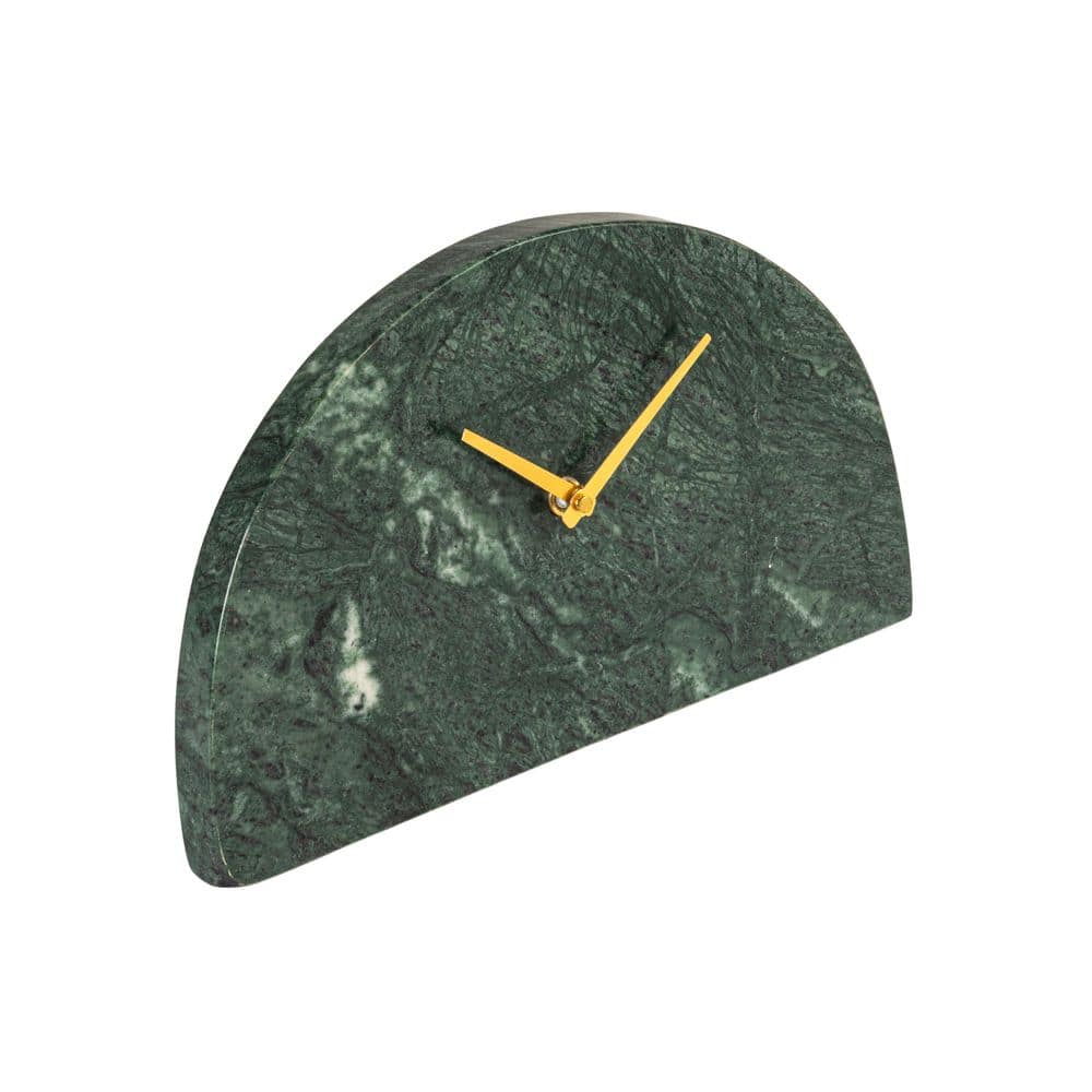 Green and Gold Analog Half Moon Marble Mantel Clock price history on PriceWatchPro
