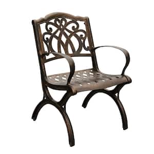 Bronze Mesh Aluminum Outdoor Dining Chair