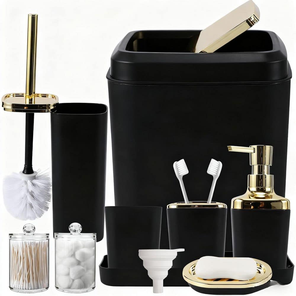 Bathroom Accessory Sets With Trash Can