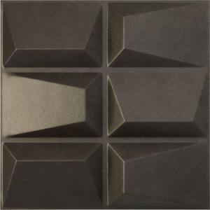 19 5/8 in. x 19 5/8 in. Stratford EnduraWall Decorative 3D Wall Panel, Weathered Steel (12-Pack for 32.04 Sq. Ft.)