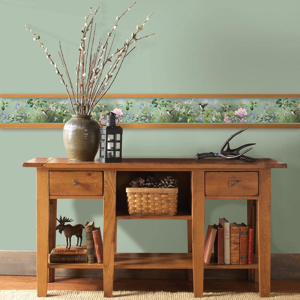 Mint Blue Non-Woven Prepasted Removable Wallpaper Border