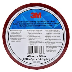 1.89 in. x 54.7 yds. Red Construction Seaming Tape