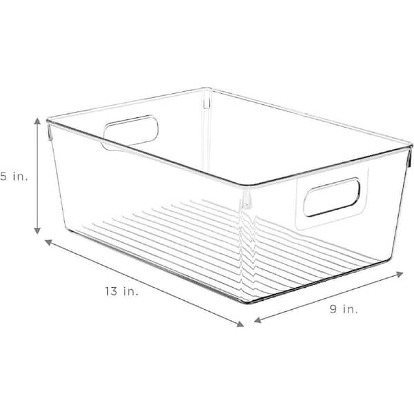 PREMIUS 3 Pack Pantry Storage Bins Set, Clear, 10x6x5 Inches – ShopBobbys