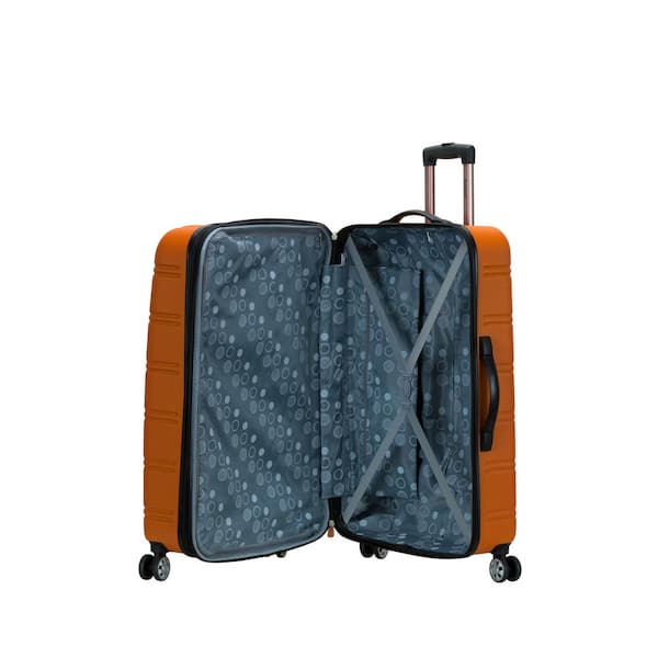 Rockland Melbourne 28 in. Orange Expandable Hardside Dual Wheel